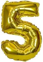 Opakowanie Balon foliowy XXL 5 złoty 61cm