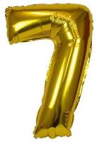 Opakowanie Balon foliowy XXL 7 złoty 61cm