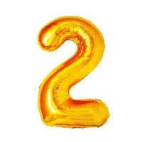 Balon foliowy złota cyfra '2'. Wydawca: ANTELLA. SmakLiter.pl Opakowanie Balon foliowy złota cyfra '2'