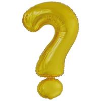 Opakowanie Balon foliowy znak ? złoty 53x86cm