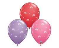 Opakowanie Balon z nadrukiem Boho Rainbows&Hearts 28cm 25szt