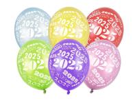 Opakowanie Balony 2025 Metallic mix 30cm 6szt