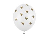 Opakowanie Balony 30cm gwiazdki pastel pure white 6szt