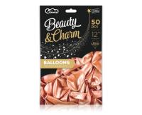 Opakowanie Balony B&C metaliczne różowo-złote 30cm 50szt