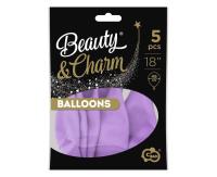 Opakowanie Balony Beauty&Charm makaronowe lawenda 46cm 5szt