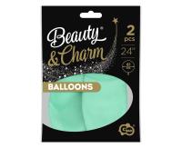 Opakowanie Balony Beauty&Charm makaronowe zielone 61cm 2szt