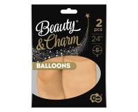Opakowanie Balony Beauty&Charm pastelowe cieliste 61cm 2szt