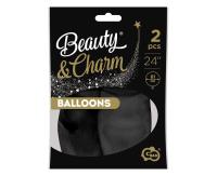 Opakowanie Balony Beauty&Charm pastelowe czarne 2szt