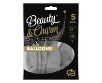 Opakowanie Balony Beauty&Charm pastelowe szare 46cm 5szt