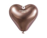 Opakowanie Balony chromowane serca różowo złote 25szt