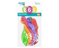 Opakowanie Balony cyfra 6 MIX 30cm 5szt
