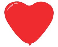 Opakowanie Balony Decomex serca pastel Red 100szt