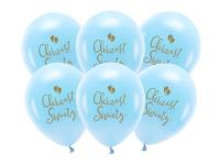 Opakowanie Balony Eco Chrzest Święty błękit 33cm 6szt