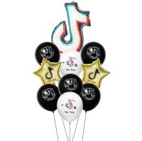 Opakowanie Balony foliowe i lateksowe Tik Tok 10szt