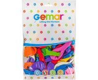 Opakowanie Balony Gemar pastelowe różnokolorowe 23cm 100szt