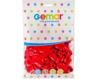 Opakowanie Balony Gemar pastelowe Serce czerwone 50szt