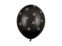 Opakowanie Balony Gwiazdki Pastel Black 30cm 6szt