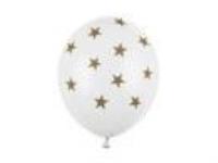 Opakowanie Balony Gwiazdki, Pastel Pure White 30cm 50szt
