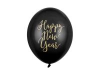 Opakowanie Balony Happy New Year pastel black 30cm 50szt