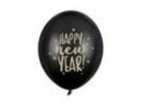 Opakowanie Balony Happy New Year Pastel Black 30cm 6szt