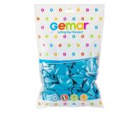 Opakowanie Balony metaliczne błękitne 25cm 100szt.