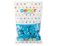 Opakowanie Balony metaliczne błękitne 30cm 100szt