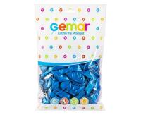 Opakowanie Balony metaliczne granatowe 30cm 100szt