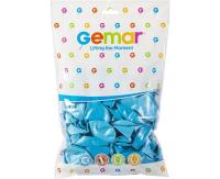 Opakowanie Balony metaliczne jasnoniebieskie 33cm 50szt