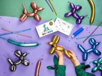 Opakowanie Balony modeliny Glossy z pompką 130cm 30szt MIX