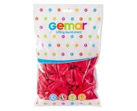 Opakowanie Balony pastelowe czerwone 100szt