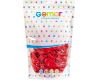 Opakowanie Balony pastelowe czerwone 33cm 50szt