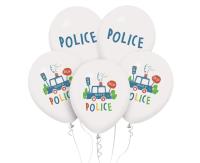 Opakowanie Balony Policja - Police 30cm 5szt