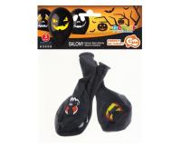 Opakowanie Balony premium halloweenowe twarze 3szt