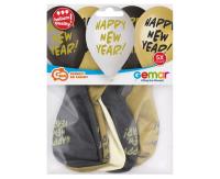 Opakowanie Balony Premium Hel Happy New Year 5szt