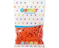 Opakowanie Balony Rurki włoskie pomarańczowe 100szt