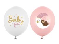 Opakowanie Balony Strong Pastel Baby girl 30cm 50szt mix