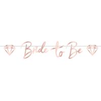 Baner Bride to Be 16cm. Wydawca: AMSCAN. SmakLiter.pl Opakowanie Baner Bride to Be 16cm