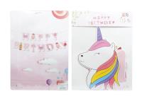 Opakowanie Baner urodzinowy jednorożec