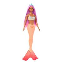 Barbie Lalka Syrenka Pomarańczowy ogon HRR05. Wydawca: Mattel. SmakLiter.pl Opakowanie Barbie Lalka Syrenka Pomarańczowy ogon HRR05