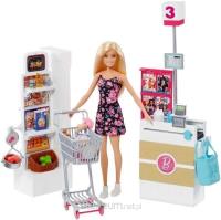 Opakowanie Barbie Supermarket z lalką FRP01