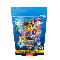 Opakowanie Barwinki koloryzujące do kąpieli Paw Patrol Barwinki 9 sztuk po 16g