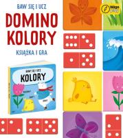 Baw się i ucz Domino Kolory Gra i książka. Wydawca: Wilga Play. SmakLiter.pl Opakowanie Baw się i ucz Domino Kolory Gra i książka