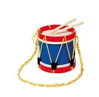 Opakowanie Bęben werbel dla młodego werblisty czerwono-nieb