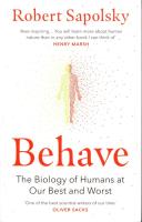 Okładka książki Behave
