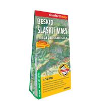 Beskid Ślaski i Mały. Mapa panoramiczna; lamin. Autor: Opracowanie zbiorowe. SmakLiter.pl Okładka książki Beskid Ślaski i Mały. Mapa panoramiczna; lamin