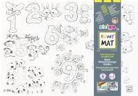 Opakowanie Biała mata Strigo Funny Mat Liczby 48x33.5 cm