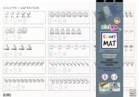 Opakowanie Biała mata Strigo Funny Mat Odejmowanie 48x33.5 cm