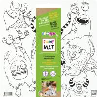Opakowanie Biała mata Strigo Funny Mat Słodkie Potworki 40x40cm