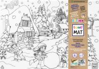 Opakowanie Biała mata Strigo Funny Mat Zima 48x33.5 cm