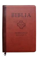 Okładka książki Biblia pierwszego Kościoła kasztanowa paginatory